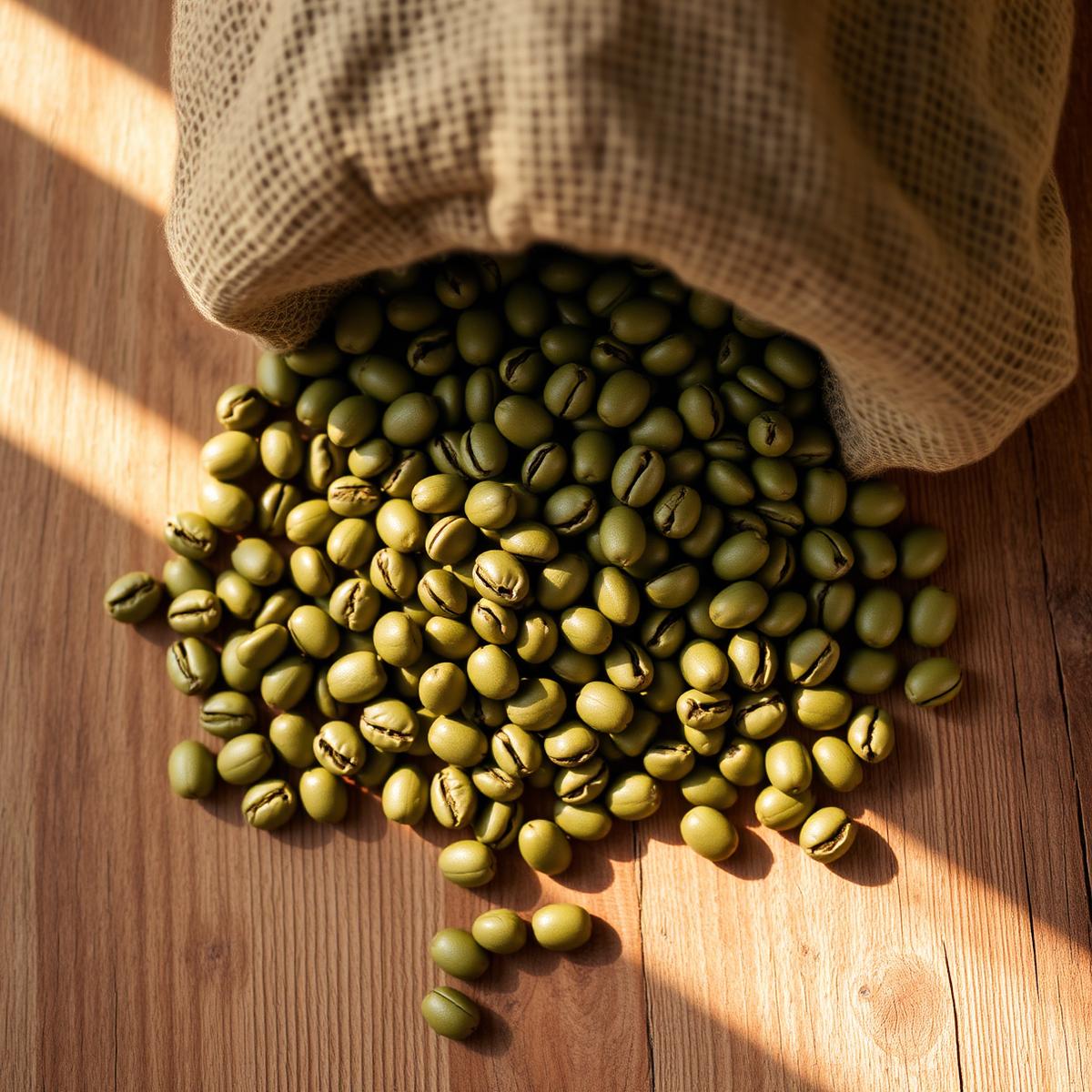 Green coffee beans